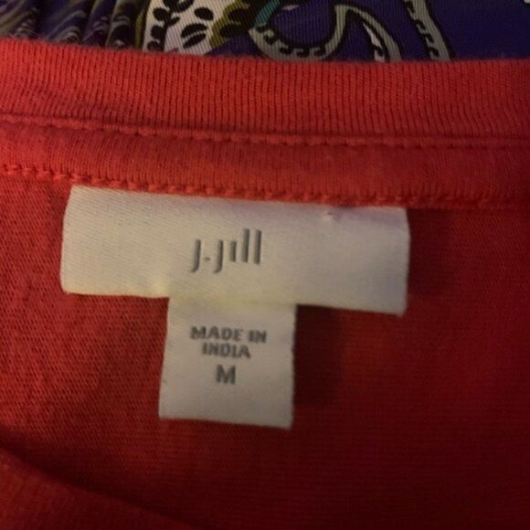 J. Jill Cotton Fuschia Top with Lace Embroidery - Picture 4 of 6